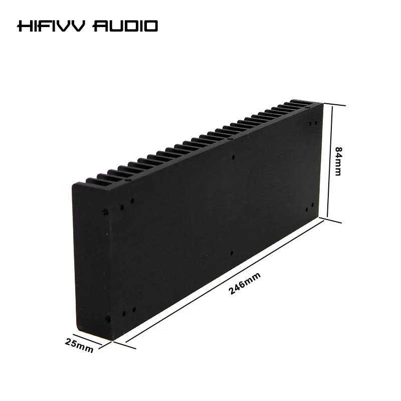 

Home Sound Audio DIY Cooler Aluminum Heatsink Grille Shape Radiator For Heat Sink Chip HD1969 IC Power Transistor 246*84*25mm