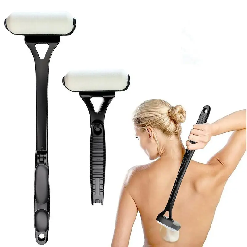 

Back Emulsion Applicator Portable Sunscreen Moisturizer Applicator Brush Body Back Foldable Applicator Roller With Long Handle