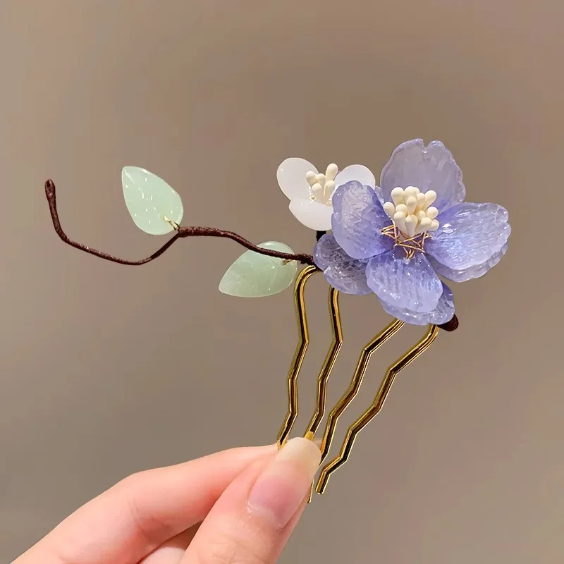 Retro Style Bridal Flower Hair Comb Woman Elegant Lotus Pearl Hair Accessories Fit Bridal Wedding Birthday Party Decor Hair Comb
