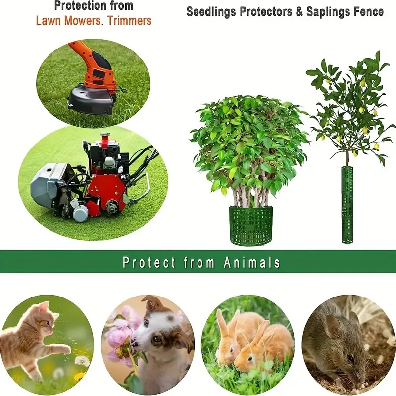 

3 шт., защита для ствола дерева, анти-жевающие обертывания для деревьев с поворотными завязками, защитная крышка для саженцев, регулируемая для защиты деревьев 38x25 см