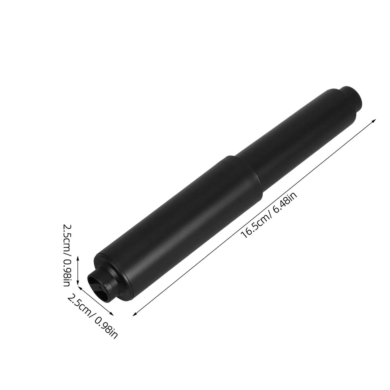 2Pcs Toilet Paper Roller Rod Black Spring Loaded Retractable Insert Fits Most Bathroom Tissue Holders Replacement Spring Rod