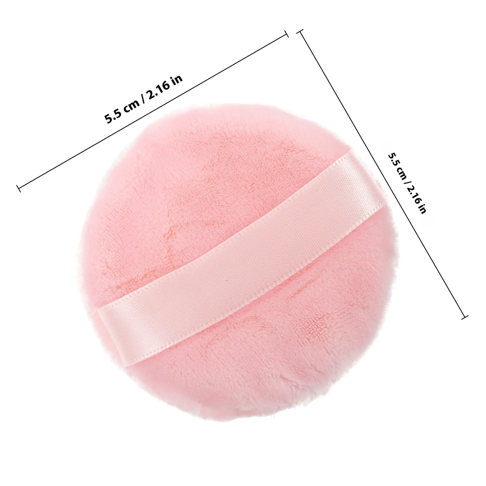 Éponge de maquillage en poudre bouffante en coton doux, 2 pièces, éponge Durable et réutilisable pour fond de teint, Blush, surligneur, maquillage