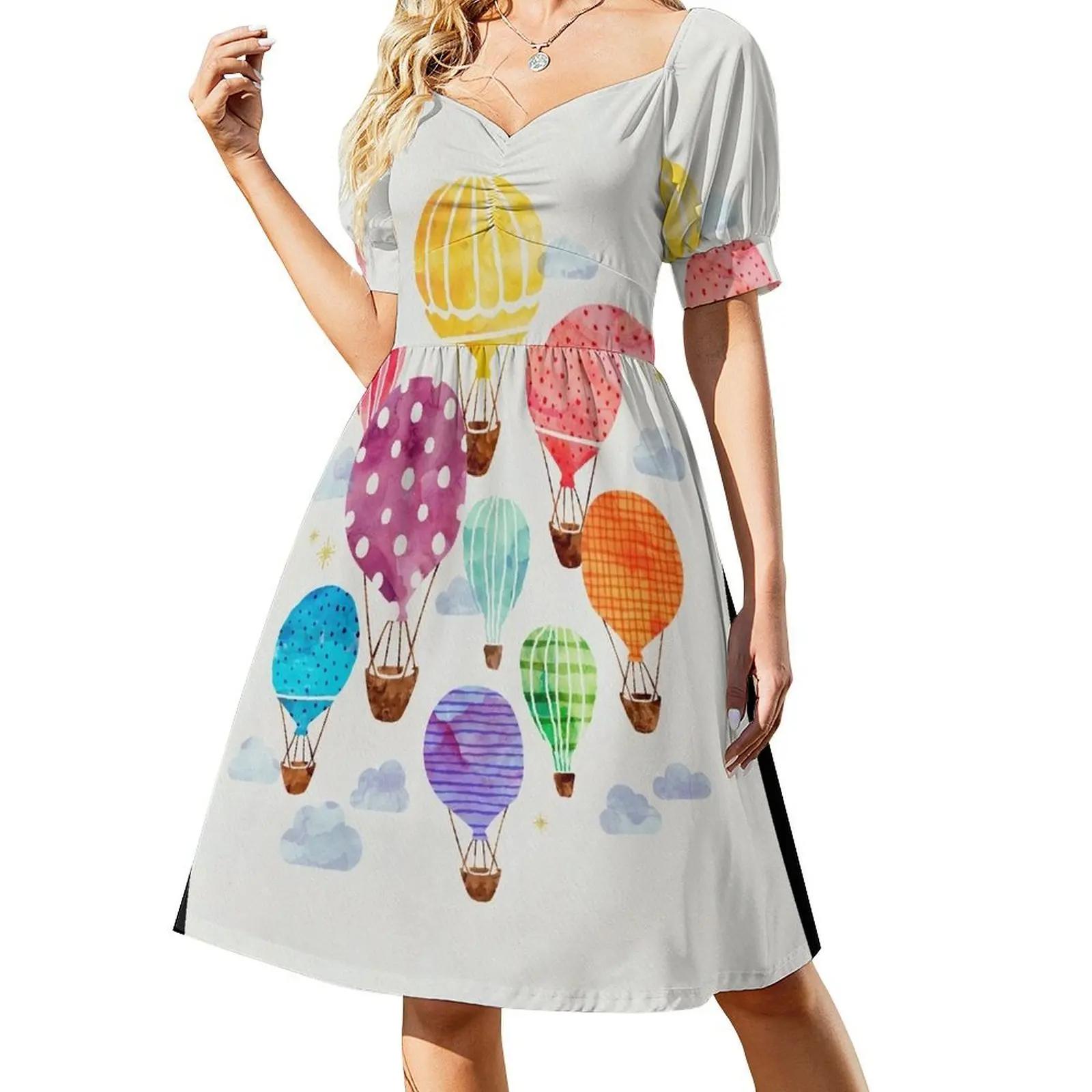 

Hot Air Balloon Short Sleeved Dress elegant party dresses for women 2025 summer dress womens 2025 Dress