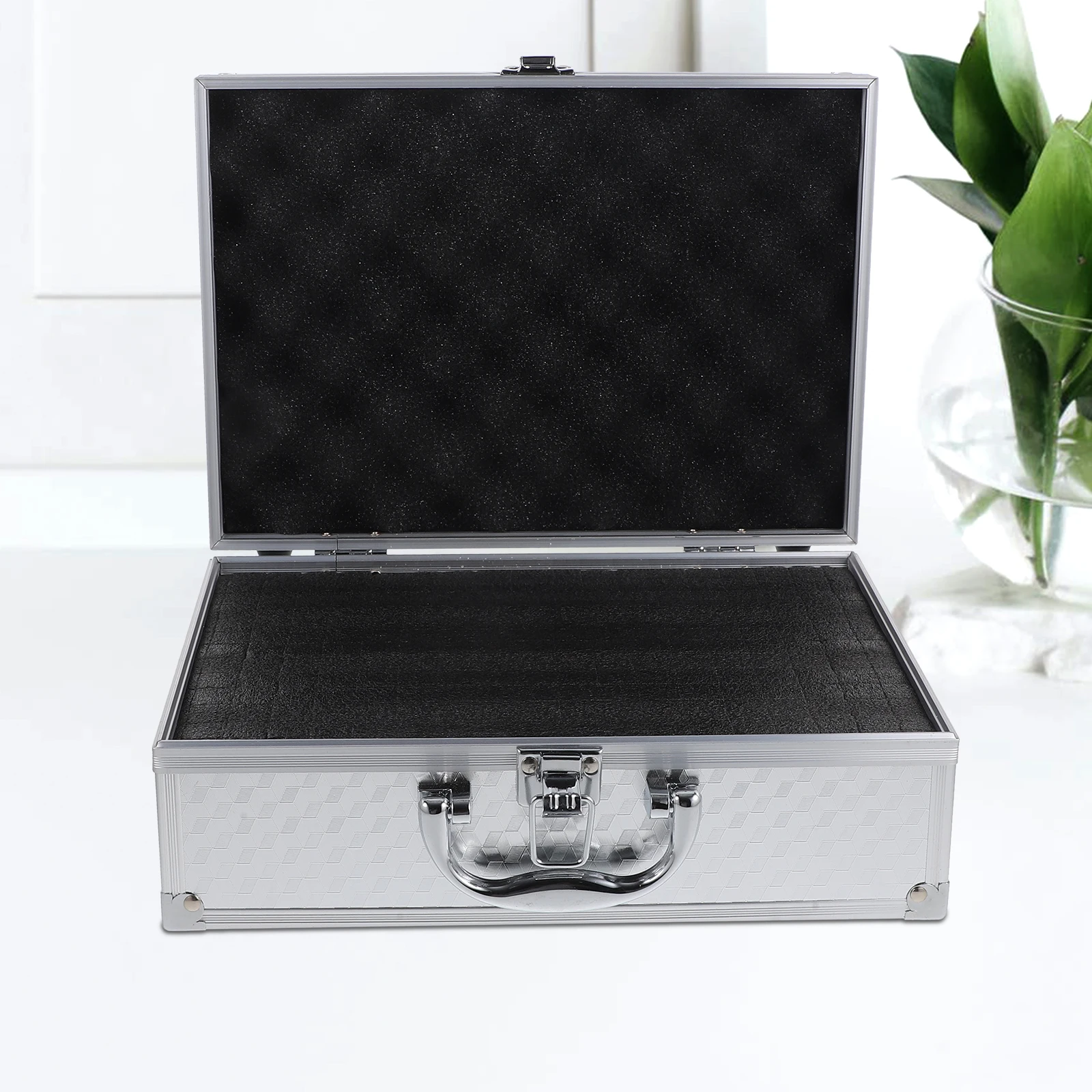 

Aluminum Alloy Portable Storage Case With Handle Durable Metal Carrying Case For Travel Outdoor Use Sturdy Tool Organizer Box