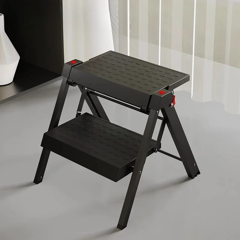Thickened Two-step Straight Ladder Household Folding Ladder Stool Outdoor Car Washing Ladder Indoor Kitchen A-frame