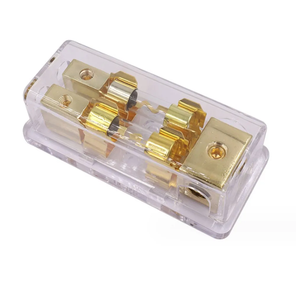 

AGU Safety Bracket AGU Fuse Holder Heat-Resistant Base Protective Cover With Fuse Zinc Alloy Car Electrical Safety