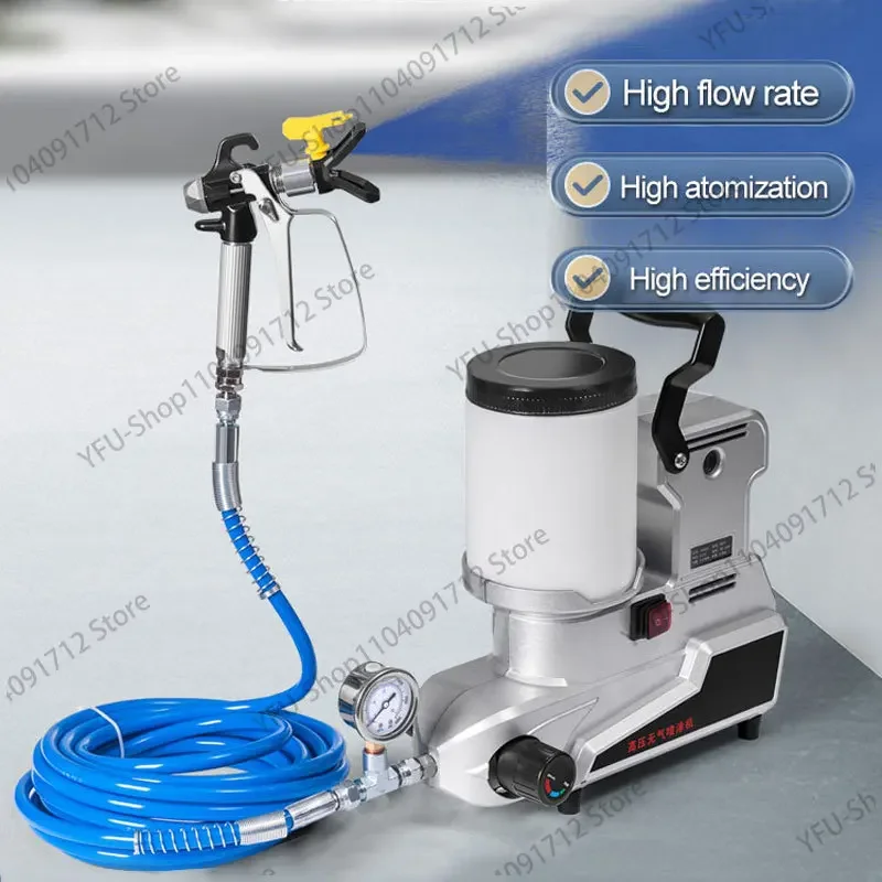 High Power Home Painting Multifunctional 1200W Airless Paint Sprayer Machine 2L Small Portable Electric Spray Gun