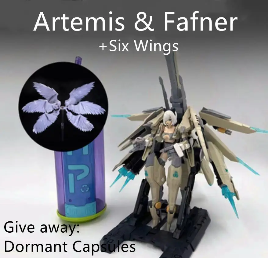 SUYATA HP-003 1/12 Scale The Hunter`s Poem Artemis & Fafner with Six Wings Plastic model