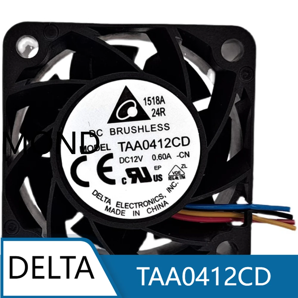 

Delta TAA0412CD 4020 12V 0.6A 4CM High Air Volume PWM Cooling Fan High Air Volume High-speed Cooling Fan