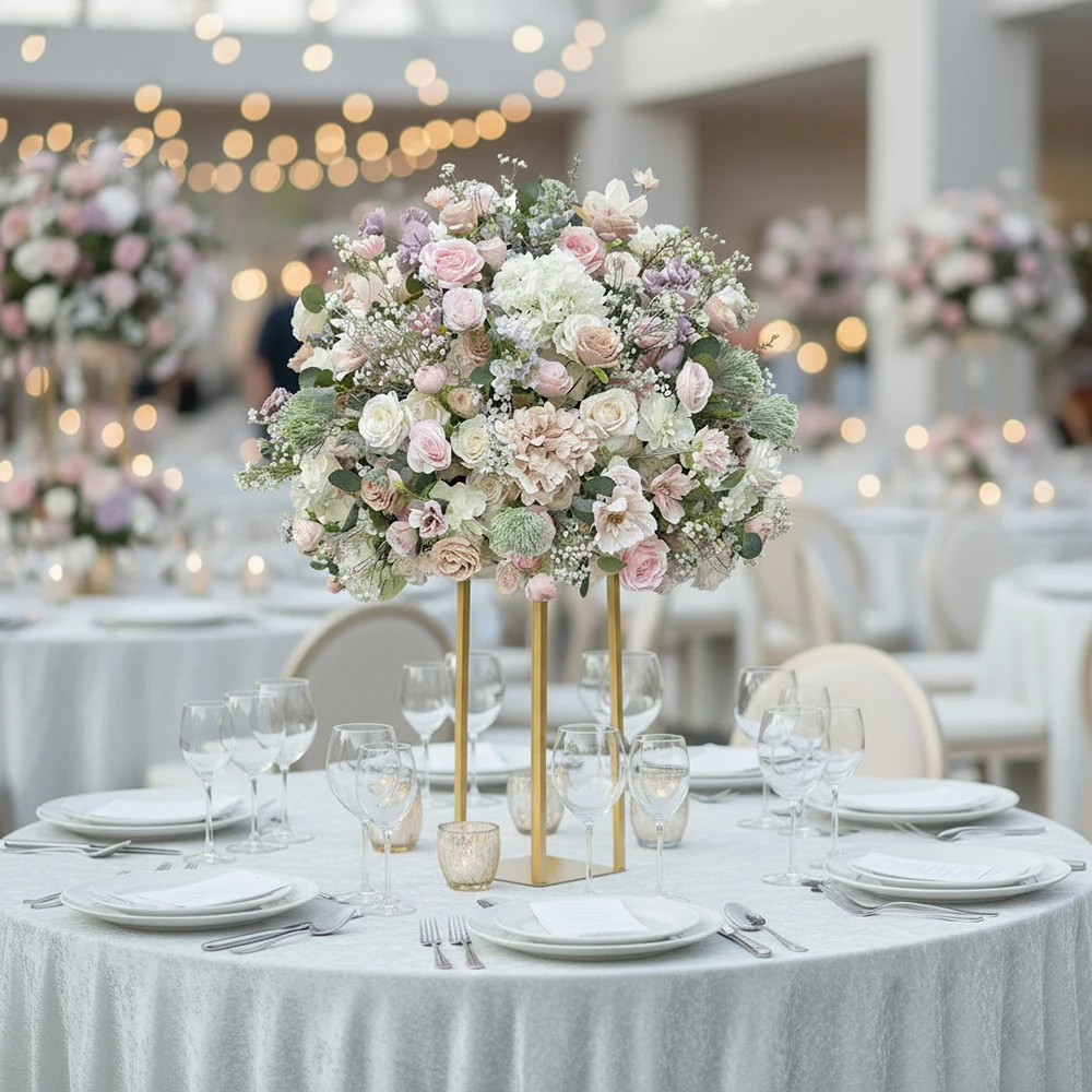 Wedding Centerpieces  Flower Arrangement Artificial Hydrangea Flower Centerpieces Ball Artificial Flower