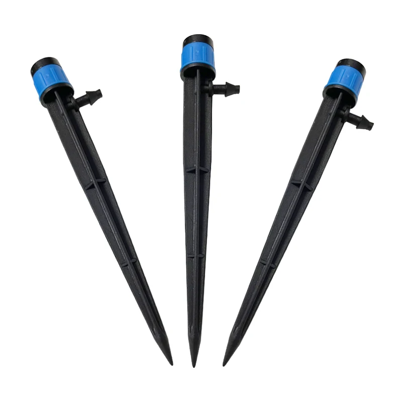 

360 Degree Adjustable 13Cm Irrigation Dripper Inserting Ground 4/7MM Hose Garden Watering Vortex Sprinkler 1/4'' Barb 20Pcs