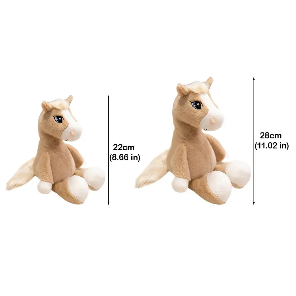 Giocattolo di peluche cavallo occhi grandi Simpatico catton farcito animale pony bambola di peluche regalo di capodanno regalo di compleanno per bambini