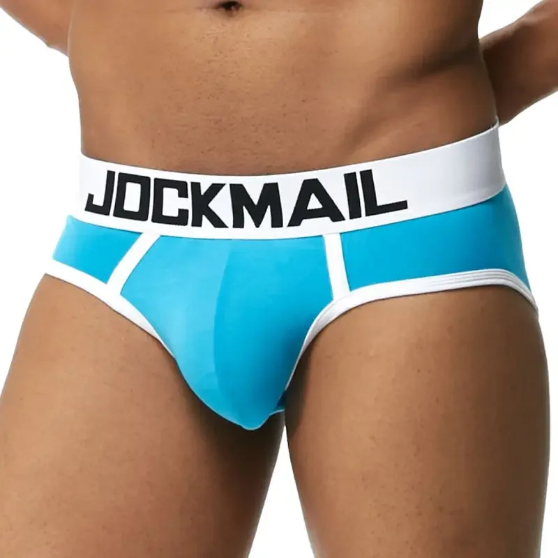 JOCKMAIL Brand Men Underwear Briefs Sexy Gay Penis Pouch Push up calzoncillos hombre slip cuecas Gay Underwear Enhancing panties