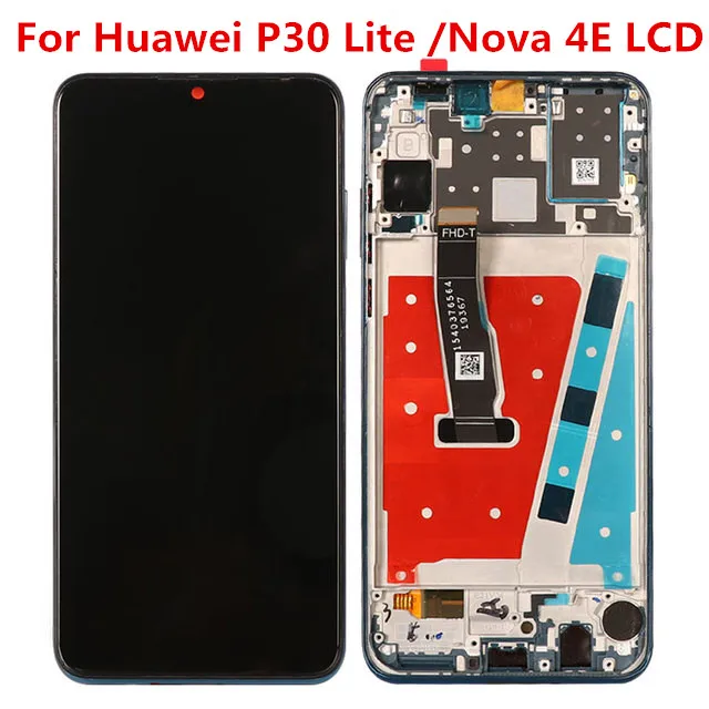 LCD For Huawei P30 Lite 4GB 6GB MAR-LX1A LX1M LX2 L21A L01A LCD Display Touch Screen For Huawei Nova 4e LCD Display Replacement