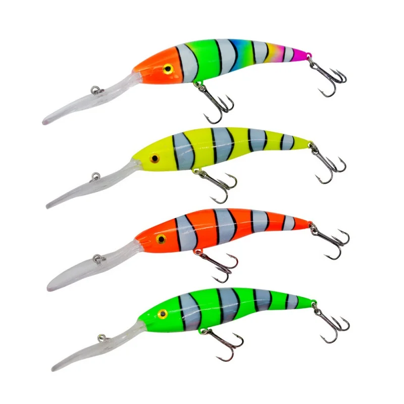 

Long Tongue Plate Mino Zebra Pattern 14G Export Plastic Superbait Lure Hard Bait Fishing Gear Lure