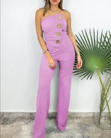 Elegant Jumpsuit for Women Dressy Sexy Off Shoulder Wide Leg Pant Suit One Piece Party Outfits - Image 6