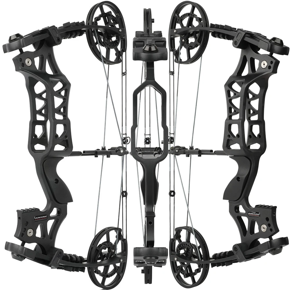 Archery 40-70lbs Adjustable Compound Bow Dual-use Set 20'' Axle-axle Let-Off 80% for Shooting Practice Hunting Accessories