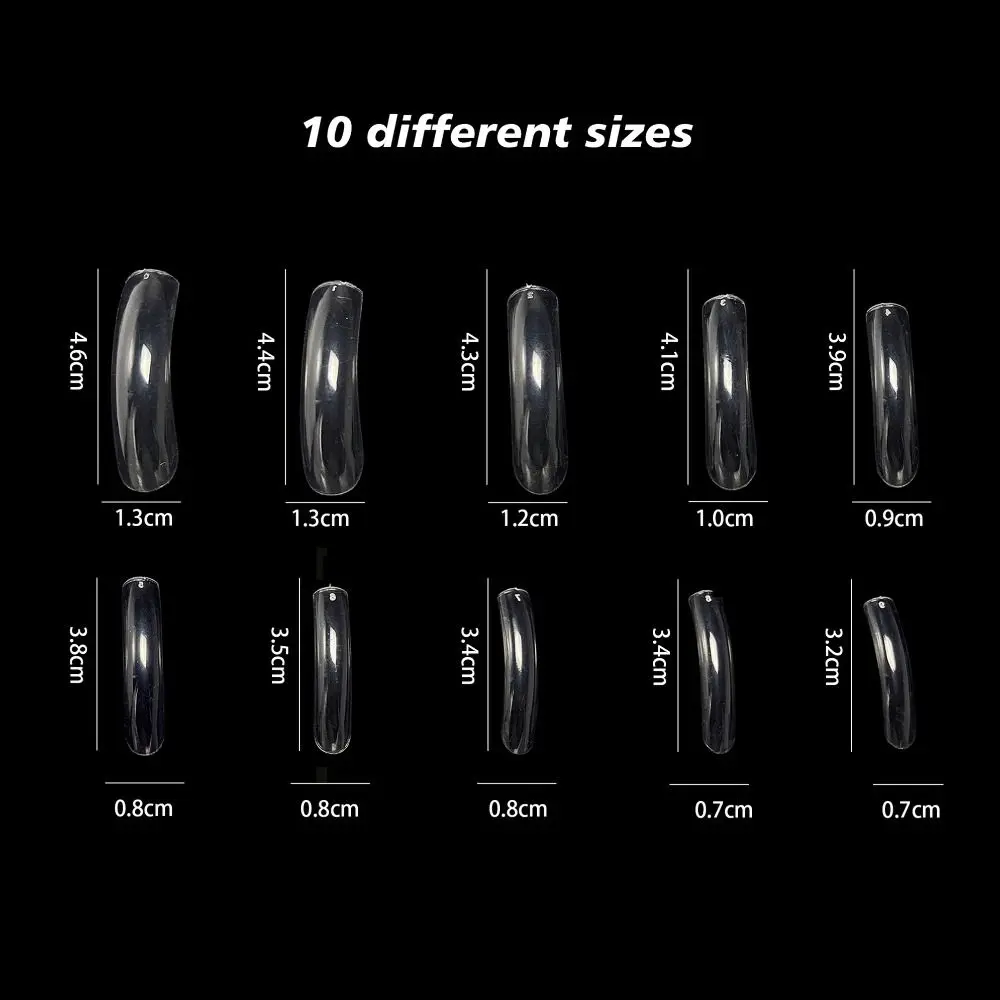 120/240/500 pçs/caixa xxs xs pontas de unhas falsas extra curto multi-tamanho imprensa em unhas pré-forma ultra-fino gelly dicas de unhas