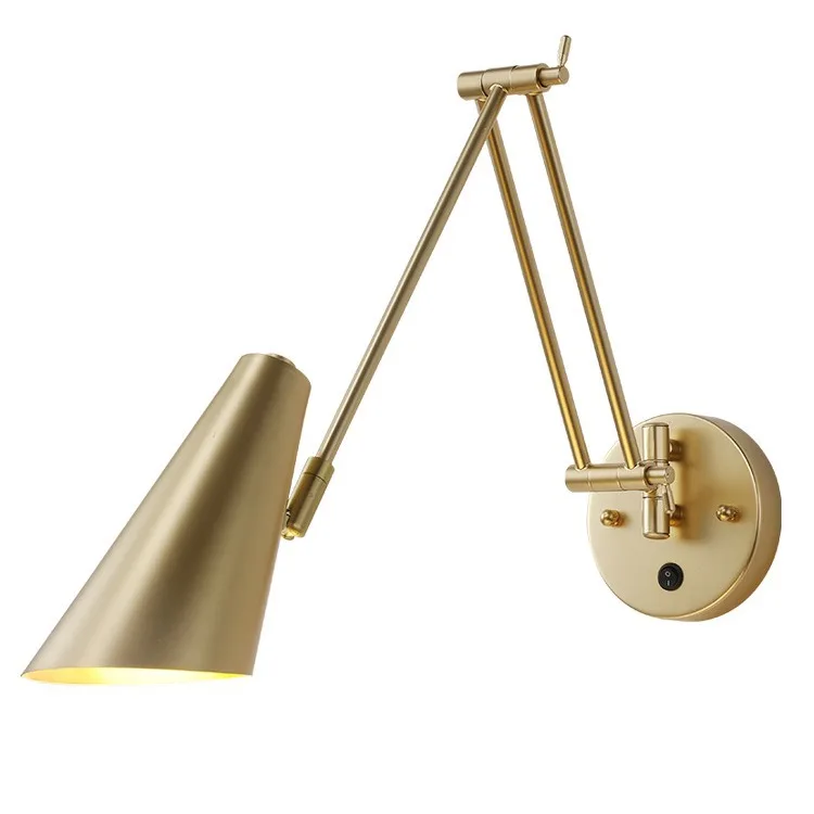 

Reading eye protection study, Nordic Internet celebrity with switch rotary telescopic, folding long rocker arm lamp