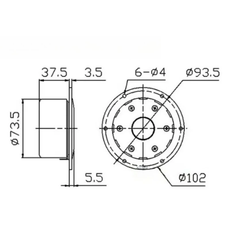 SOTAMIA 1 قطعة 4 بوصة مكبر الصوت 5 أوم 30 واط فيلم الحرير الشفاف SS1II وحدة عالية التردد الأسرة K أغنية قطعة أثرية لهواوي #5