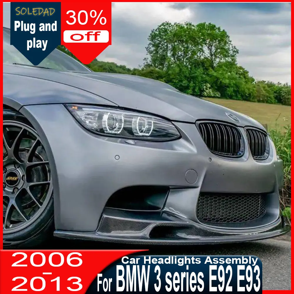 

Автомобильные фары для BMW M3 E92 2006-2012 годов выпуска, светодиодные проекционные фары, дневные ходовые огни, аксессуары