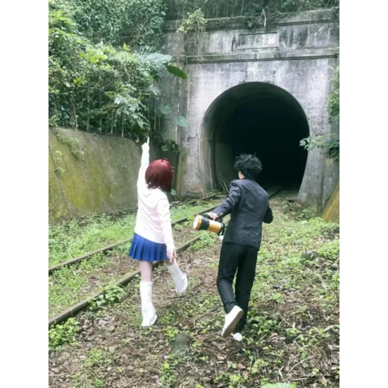 أزياء أنيمي Dandadan التأثيرية Aira Shiratori JK تنانير البحارة الزي البدلة مومو Ayase كين تاكاكورا جاكيتات السراويل شعر مستعار مجموعات المدارس