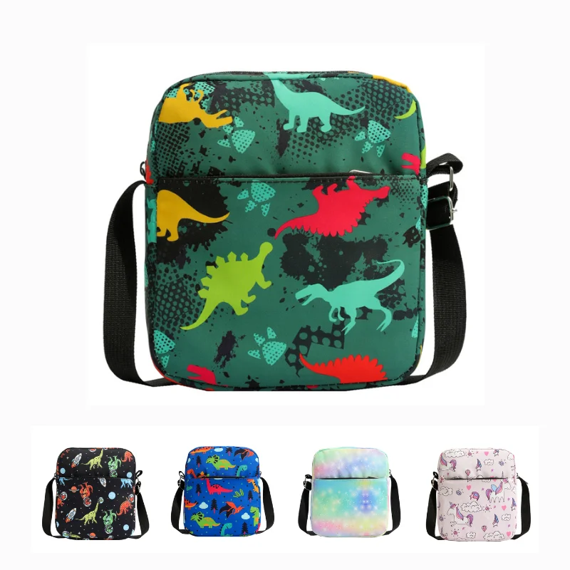 

Small Cartoon Dinosaur Cute Children Sling Bag Crossbody Shoulder Bag Unicorn Coin Backpack Nylon for kid