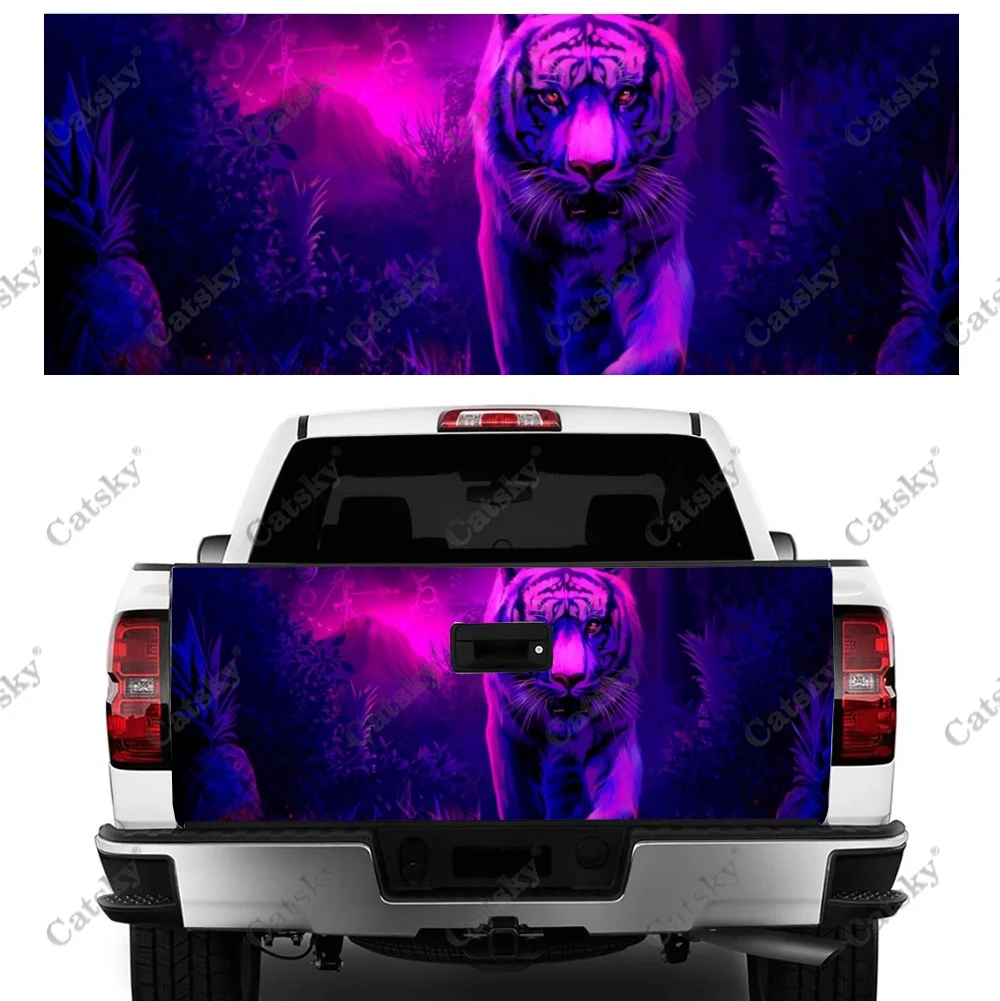 Flame Tiger Car sticker rear car rear appearance modification package suitable for car truck sticker