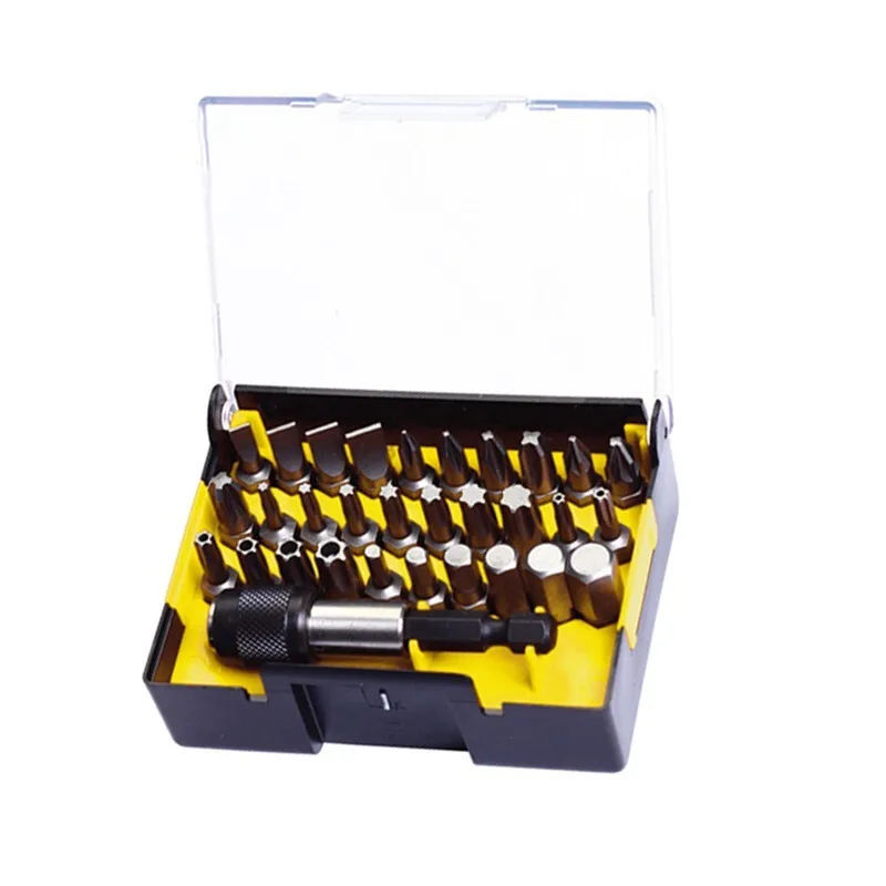 Imagem -04 - Stanley 6340123 63-402-23 31-piece Série 6.3 mm Chave de Fenda Cabeça e Acoplamento Magnético de Liberação Rápida Rod Conjunto Chave de Fenda Bits