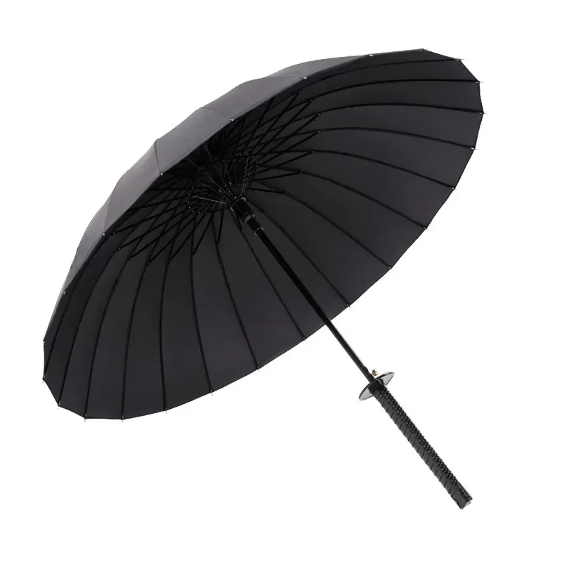 Creative Long Handle Large Windproof Samurai Sword Umbrella Japanese Ninja-like Sun Rain Straight Umbrellas Automatic Open