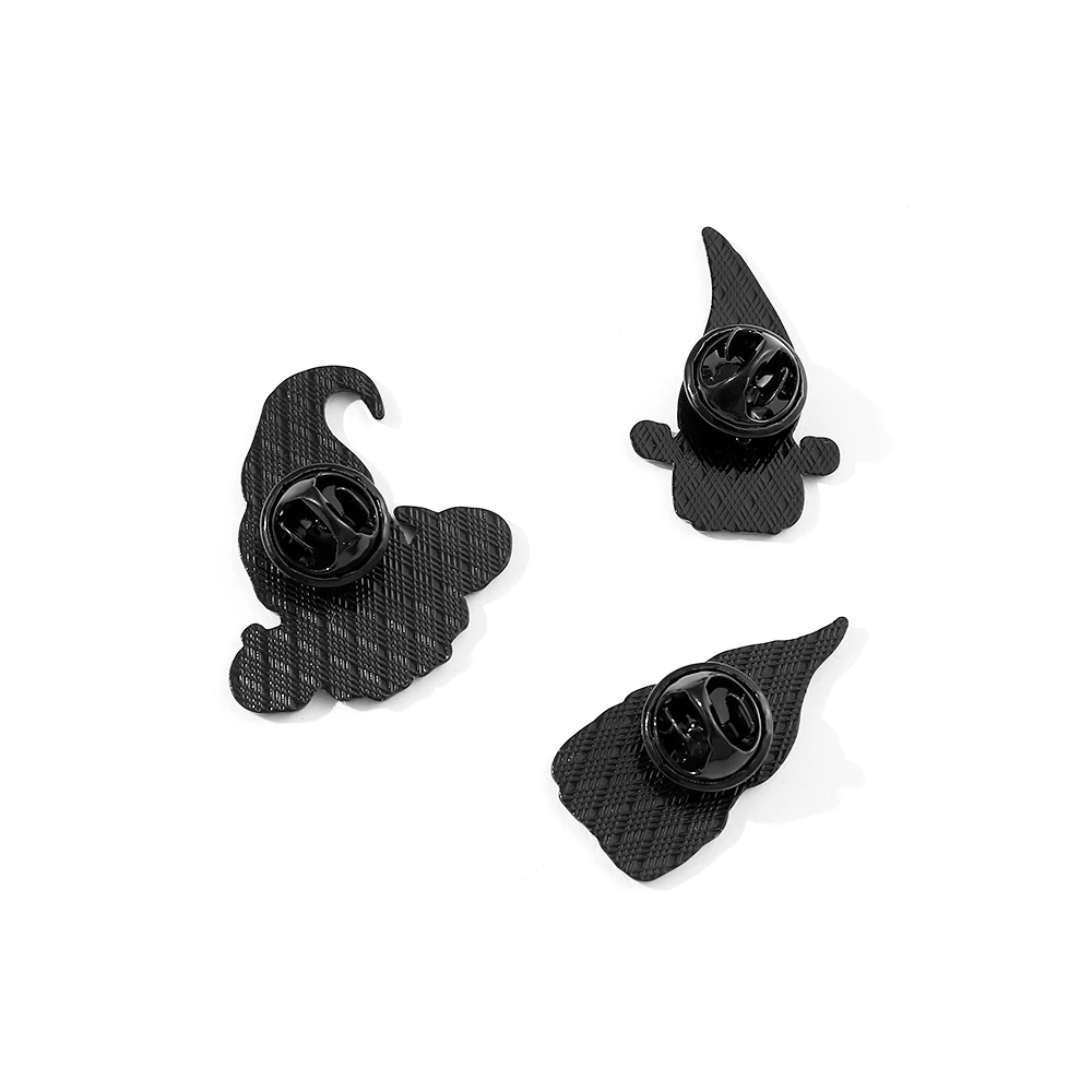 Schattige Cartoon Gezichtsloze Oude Man Emaille Pin Gothic Tovenaar Badge Schattige Pompoen Spookbroche Halloween Sieraden Accessoire Geschenken