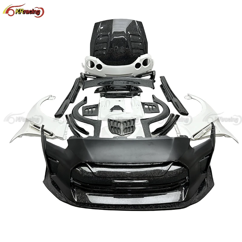 High Quality Top Secret Style Half Forged Carbon Fiber Car Body Kit For Nissan GTR R35 2008-2019