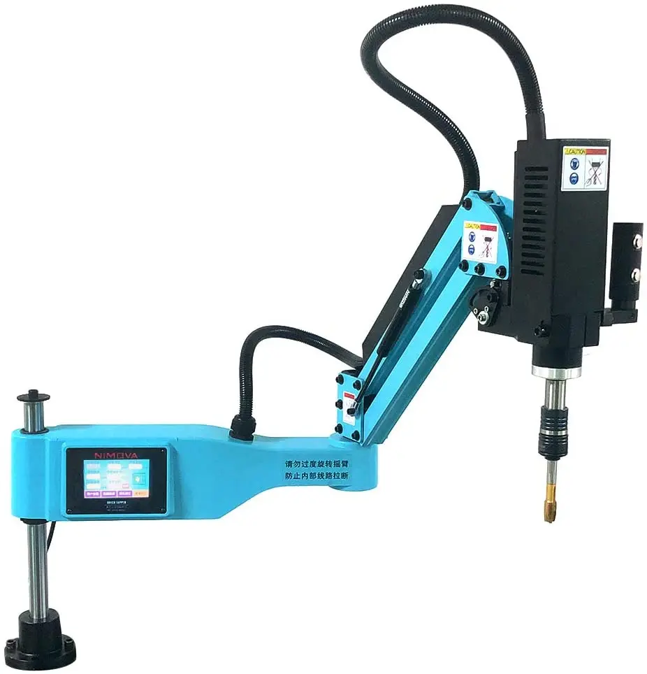 

M3-M16 Universal Electric Tapping Machine 110V 950W with Touch Screen 1100mm Flexible Arm 360° Angle Multi-direction Drilling