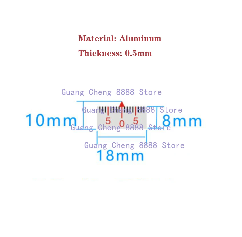 1PC Scale Pointer Ruler Arrow Equipment Measuring Ruler Middle Line Zero Line Indicator Needle Zero Arrow Sign New