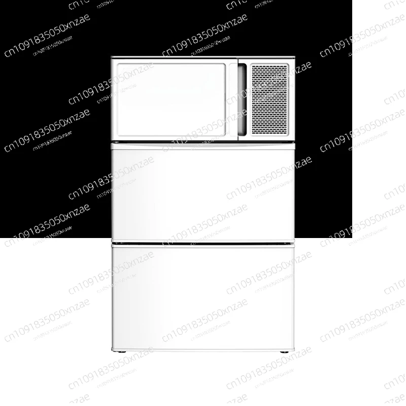 

Refrigerator Induction Cooker Microwave Oven Stove 4-in-1 Micro Kitchen Appliances Single Living Cabinet Apartment Cooking