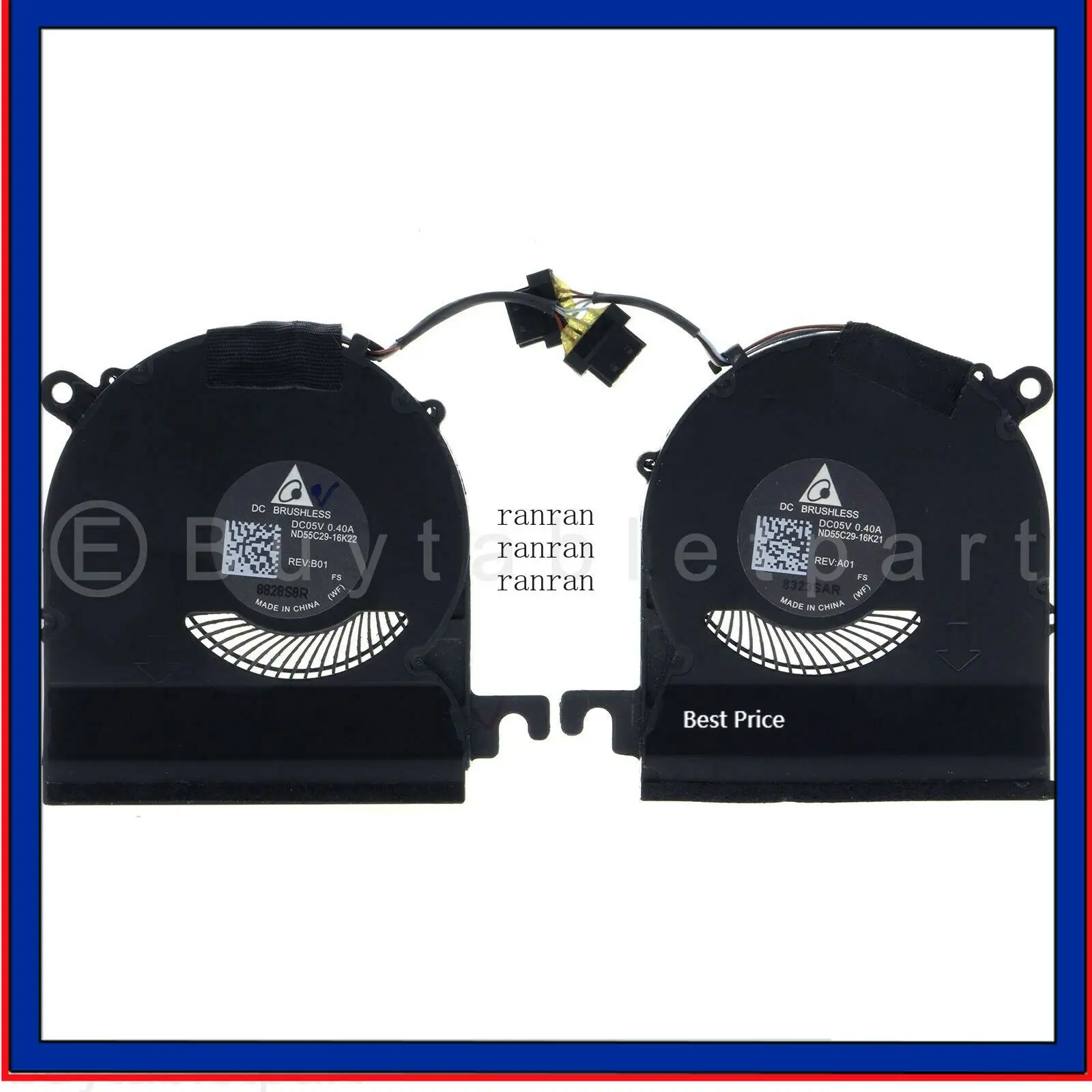 

НОВЫЙ вентилятор охлаждения процессора и графического процессора для ноутбука HP ELITEBOOK X360 1020 G2 ND55C29-16K22