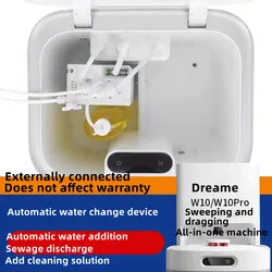 Dreame W10 W10Pro Kit di alimentazione automatica dell'acqua e del modulo di drenaggio modifica della stazione Base della spazzatrice accessorio per il cambio dell'acqua