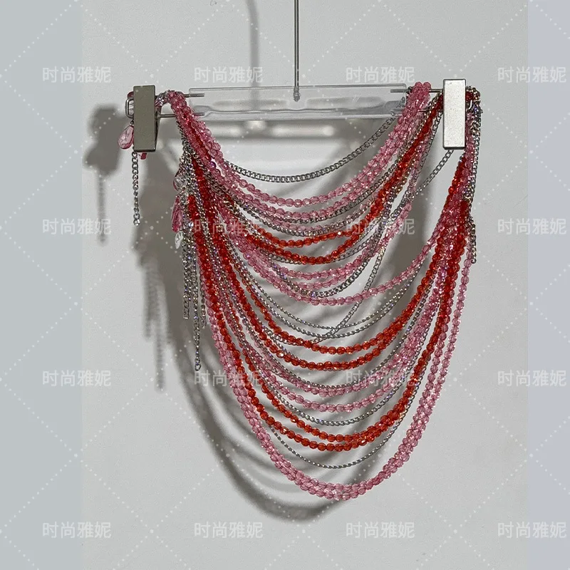 السيدات بحر الملابس الداخلية تسخير الديكور بروتيل سترة المرأة فستان أعلى الجسم الرقبة بوستير موضة سلسلة الصدرية النساء نادي الهذيان