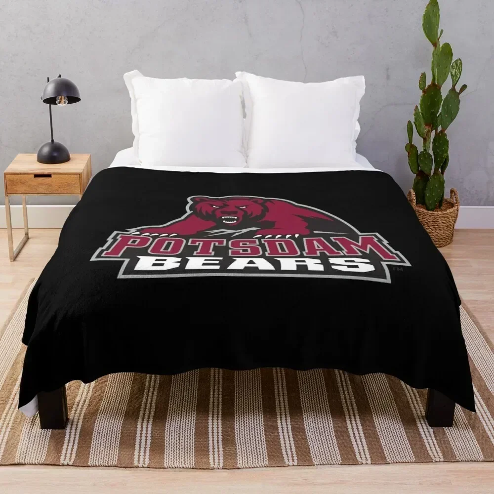 

SUNY Potsdam bears Throw Blanket Cozy Throw Blanket Birthday Gift for Him Her