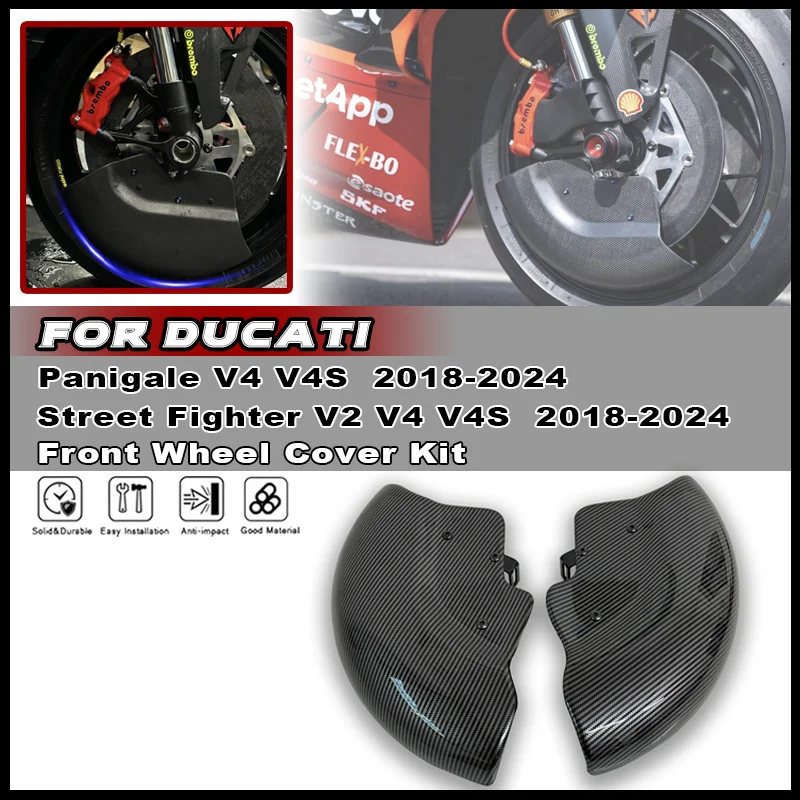 

For DUCATI Panigale V4 V4S V2 Street Fighter V2 V4 V4S 2018-2024 Motorcycle Mudguard Kit Wheel Cover Brake disc cover radiator