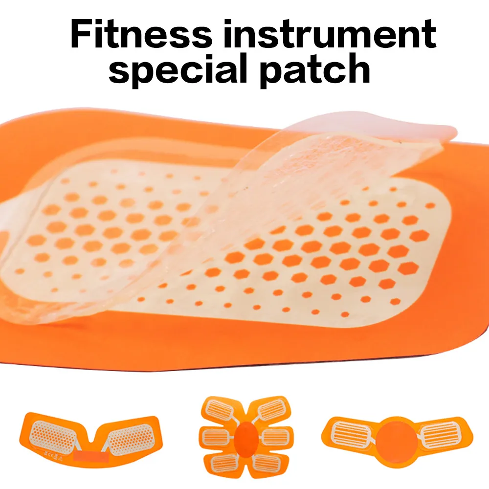 100pcs Replacement ABS Gel Pads Muscle Electric Stimulator Body Training Device Gel Pads for EMS Abdominal ABS Trainer Gel Patch