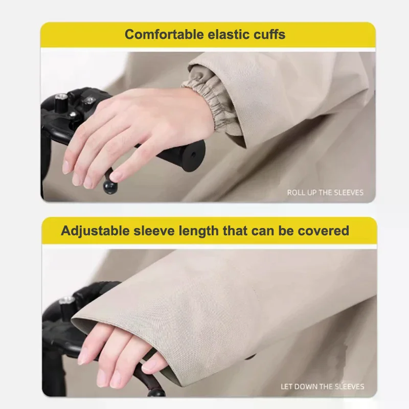 두꺼운 업그레이드 롱 모터사이클 레인코트 옥스포드 천 자전거용 내구성 방수 판초 유니섹스 전기 자전거용