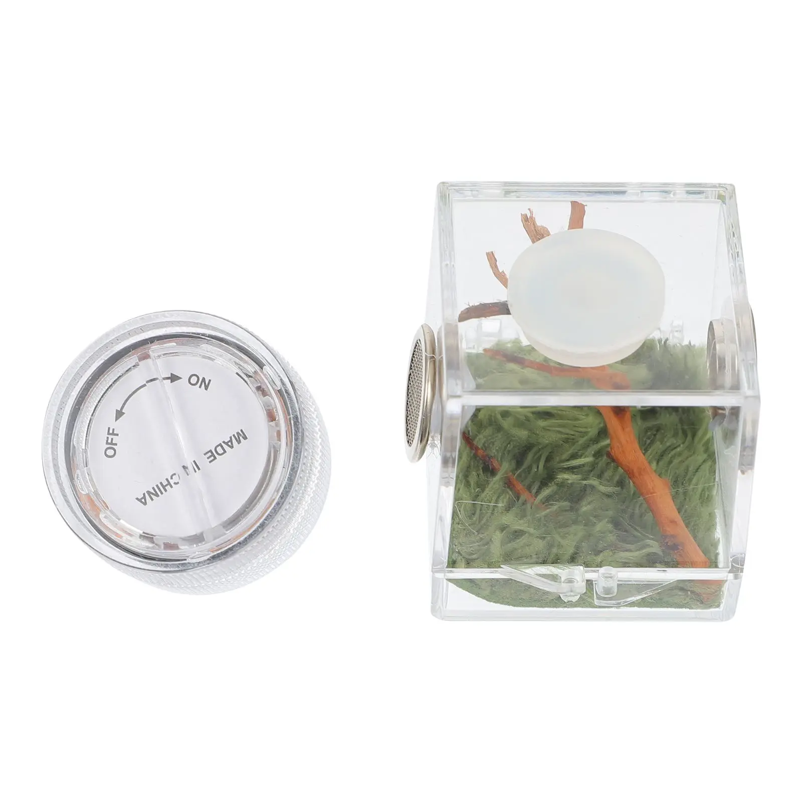 

Spider Living Habitat Jumping Breeding Box Encloser Large Jumper Enclosure Clear Container