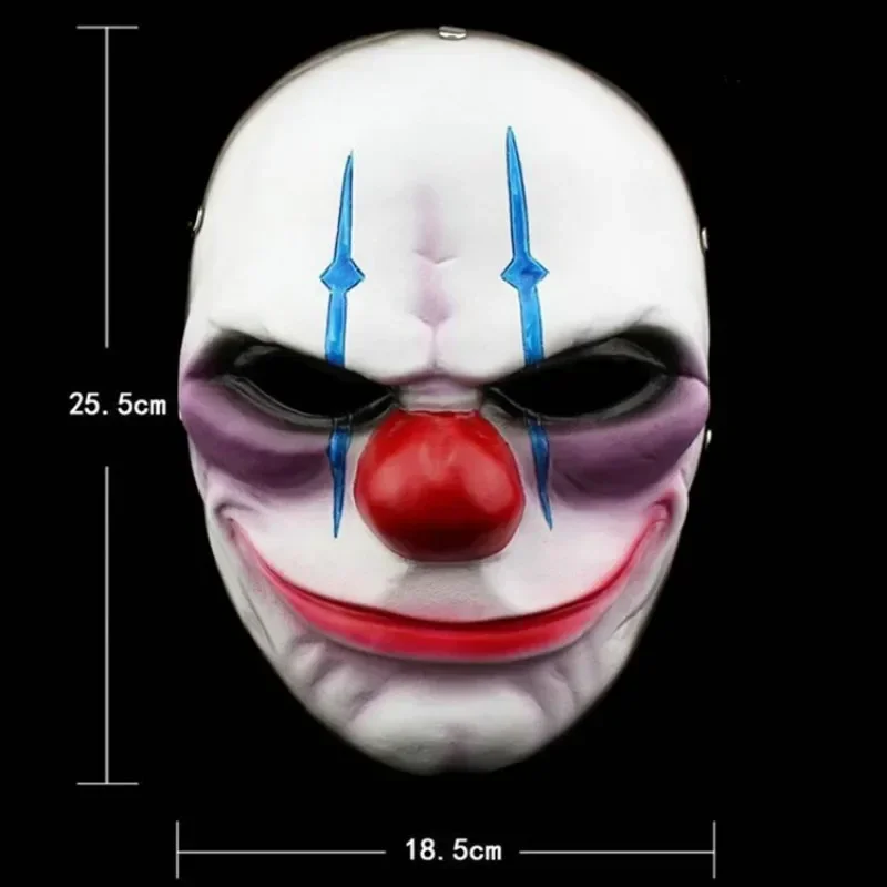 Steam Game Pay Day 2, маска из ПВХ, страшный клоун Даллас, волк, граффити, шлем, Хэллоуин, маскарадный костюм для вечеринки, реквизит, розыгрыш MN3