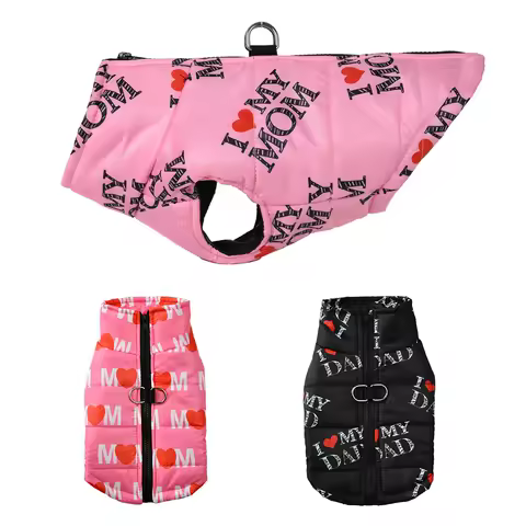 Warm Pet Funny Festival Costume Clothes For Small Medium Dogs Cats Windproof Vest Coat With D-Ring Chihuahua Schnauzer Outfits