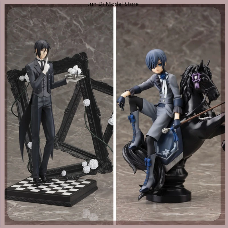 

Black Butler Ciel Phantomhive Sebastian Michaelis Anime Figure Model Statue Boys Collection Desktop Decoration Ornament Toy Gift
