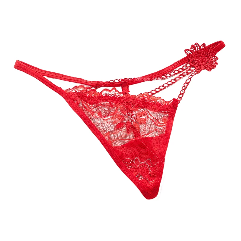 

1pc See-through Lace Uderwear Women Irregular Hollow Out Lace Thin Briefs