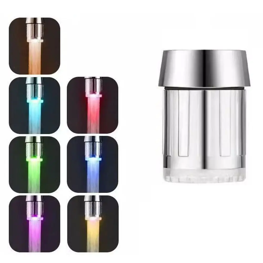 Intelligent Light Temperature Control Faucet 1/3/7 Colors Corrosion Resistance RGB Led Water Faucet Easy Installation