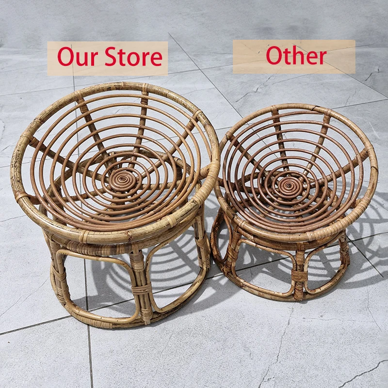 Newborn Photography Props Chair Handmade Bamboo Basket Vintage Chair Newborn Posing Furniture Baby Boys Girls Shoot Props Sofa