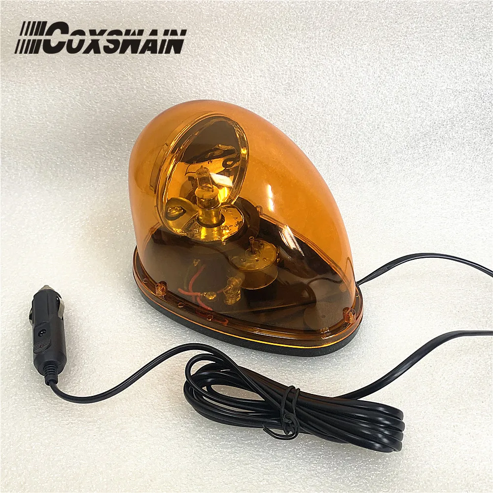 Coxswain Amber Rotator Car Beacon Emergency Warning light Police Hazard Traffic Signal Light Ceiling Strobe Rotating Light DC12V